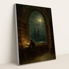 The Night Scholar by Seven Akins - Silver Frame Stretchiez