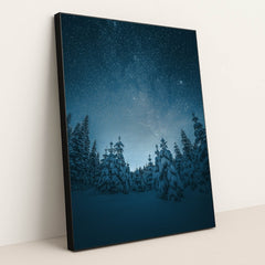 The Night the Trees Looked Up by Ales Krivec - Black Frame Stretchiez