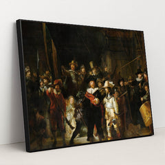 The Night Watch by Rembrandt van Rijn - Black Frame Stretchiez