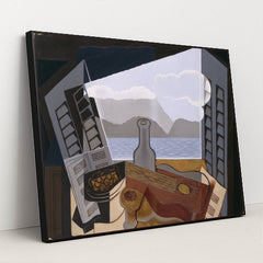The Open Window (1921) by Juan Gris - Black Frame Stretchiez