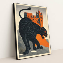 The Panther Below the Spires by CB Designs - Black Frame Stretchiez