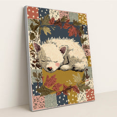 The Patchwork Puppy by Anna Stone - Silver Frame Stretchiez