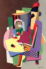 The piano lesson (1924) by Georges Valmier