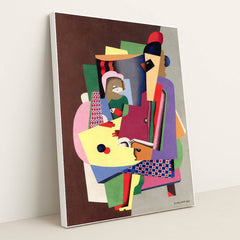The piano lesson (1924) by Georges Valmier - White Frame Stretchiez