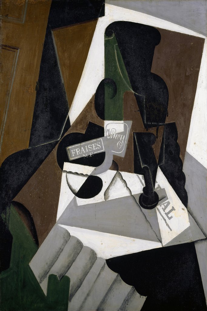 The Pot of Strawberry Jam (1917) by Juan Gris