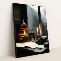 The Rain-Soaked Draft by Seven Akins - Black Frame Stretchiez