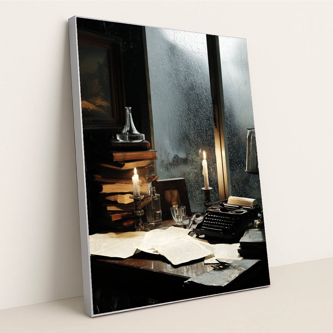 The Rain-Soaked Draft by Seven Akins - Silver Frame Stretchiez