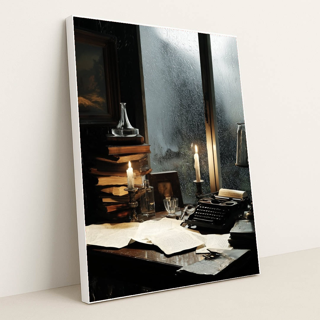 The Rain-Soaked Draft by Seven Akins - White Frame Stretchiez