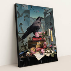 The Raven and the Rose by Seven Akins - Black Frame Stretchiez