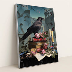 The Raven and the Rose by Seven Akins - Silver Frame Stretchiez