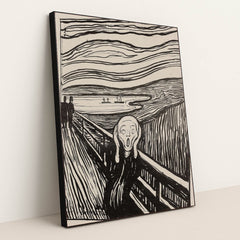 The Scream (1895) by Edvard Munch - Black Frame Stretchiez