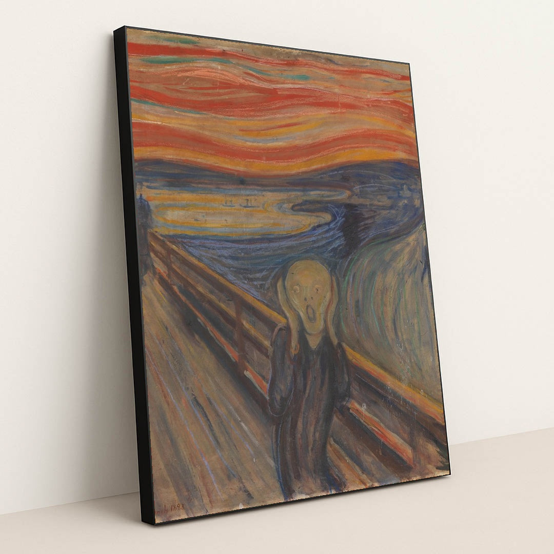 The Scream by Edvard Munch - Black Frame Stretchiez