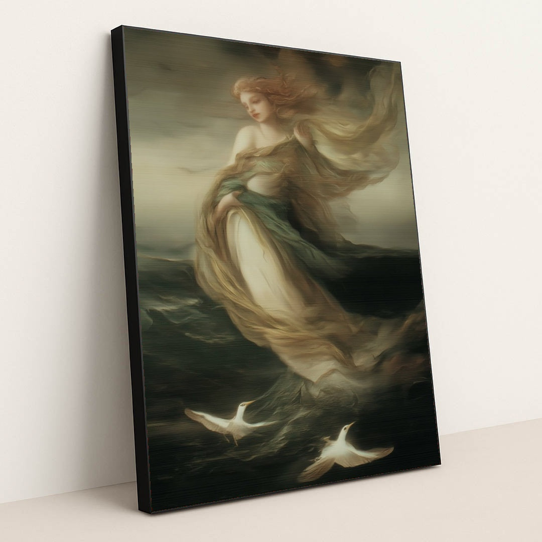 The Sea's Lament by Seven Akins - Black Frame Stretchiez