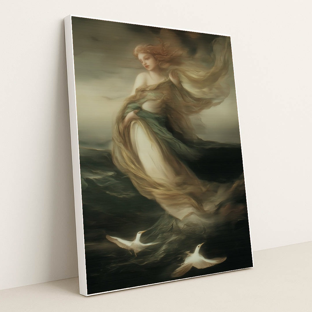 The Sea's Lament by Seven Akins - White Frame Stretchiez