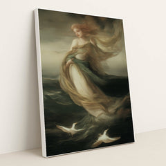 The Sea's Lament by Seven Akins - White Frame Stretchiez