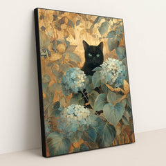 The Secret Garden Cat by Anna Stone - Black Frame Stretchiez