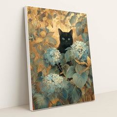 The Secret Garden Cat by Anna Stone - White Frame Stretchiez