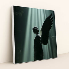 The Silent Sentinel by Seven Akins - White Frame Stretchiez