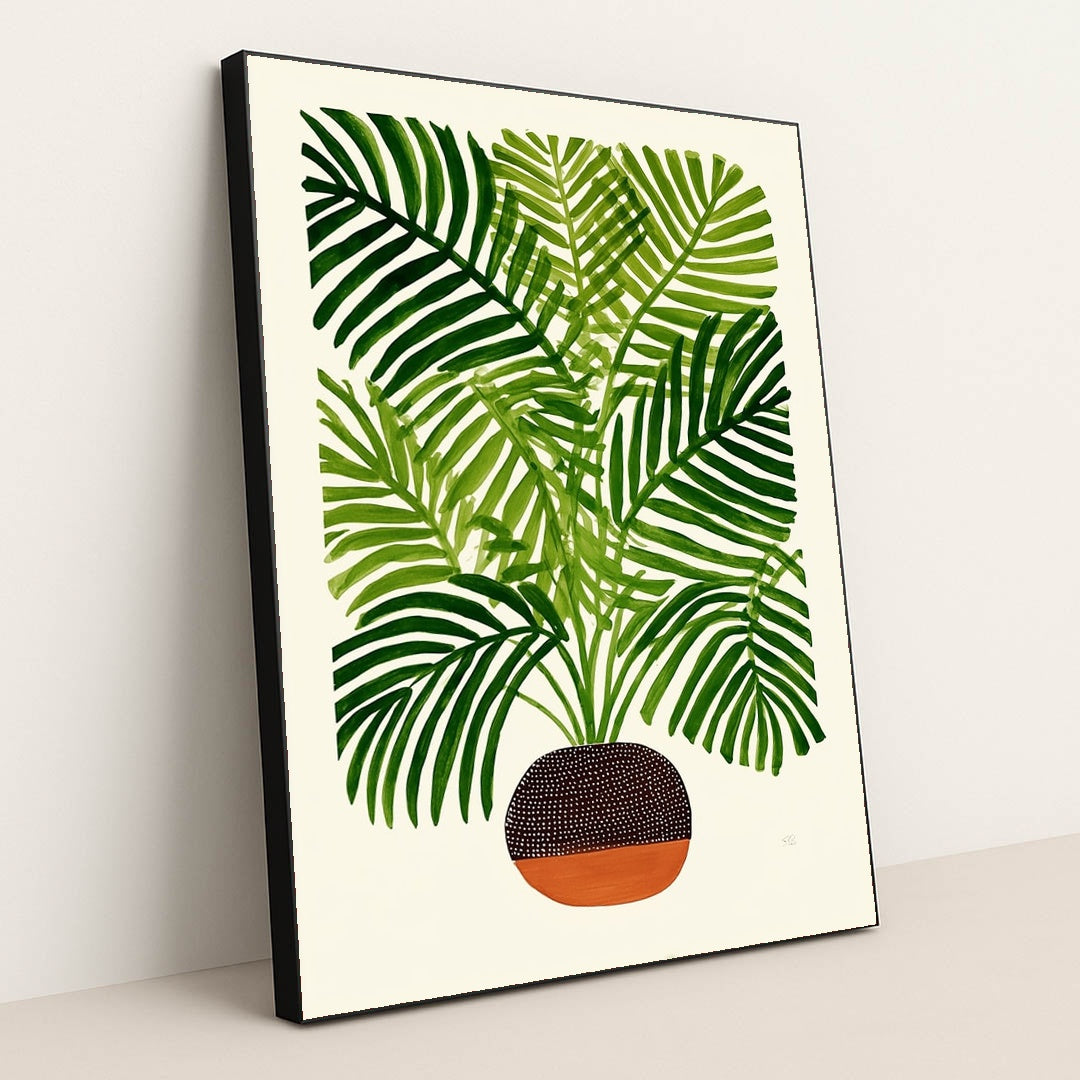 The Spotted Planter by Bailey Adams - Black Frame Stretchiez
