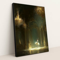 The Swan in Shadow by Seven Akins - Black Frame Stretchiez