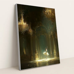 The Swan in Shadow by Seven Akins - Silver Frame Stretchiez