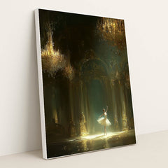 The Swan in Shadow by Seven Akins - White Frame Stretchiez