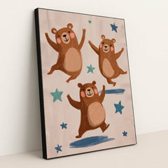 The Teddy Tumble Team by Melissa King - Black Frame Stretchiez