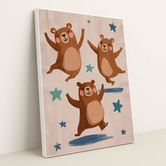 The Teddy Tumble Team by Melissa King - White Frame Stretchiez