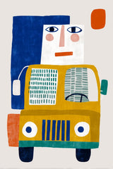 The Traveler in the Yellow Truck by Anna Stone