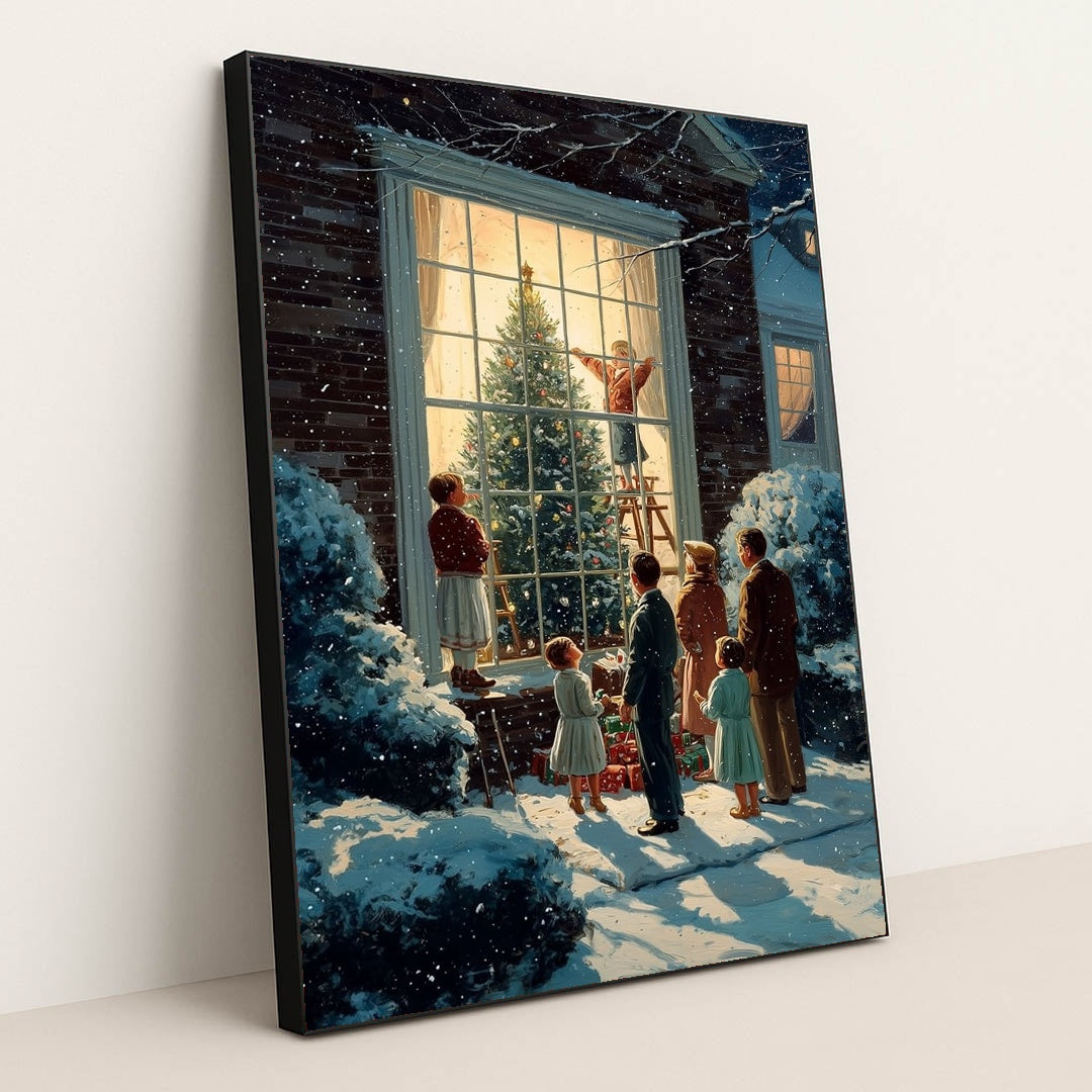 The Window's Golden Glow by James Green - Black Frame Stretchiez