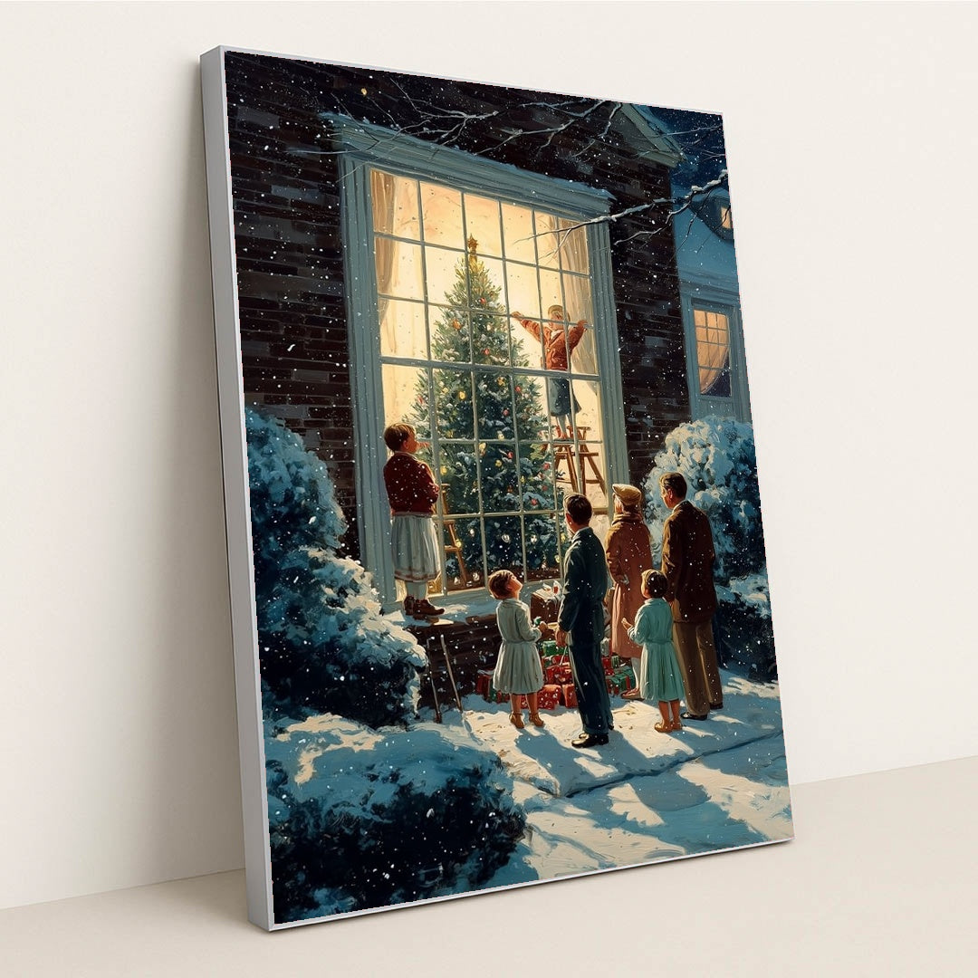 The Window's Golden Glow by James Green - Silver Frame Stretchiez