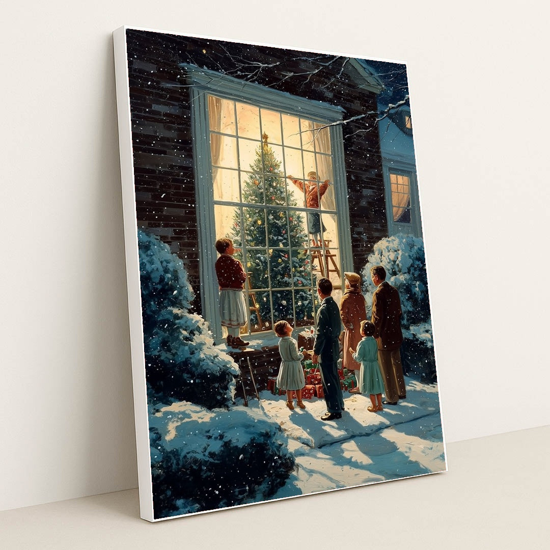 The Window's Golden Glow by James Green - White Frame Stretchiez