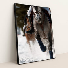 The Winter Gallop by Jessica A - Black Frame Stretchiez