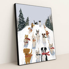 The Winter Race by Anna Stone - Black Frame Stretchiez