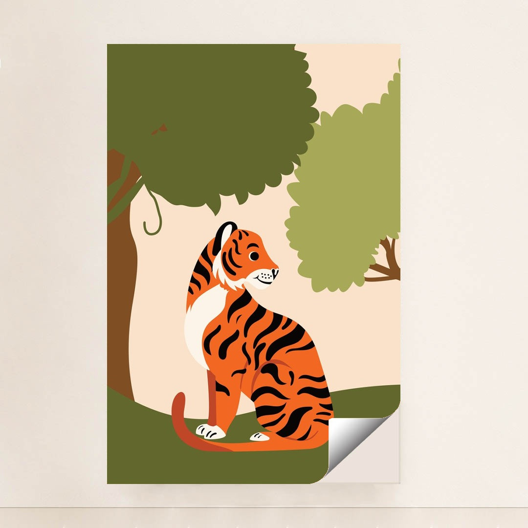 Majestic Tiger in Forest by Silverfork Studio - Peeliez