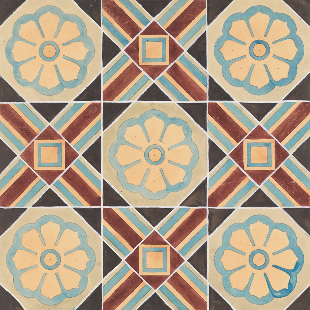 Tile Design (1880–99) by Frederick Krieg