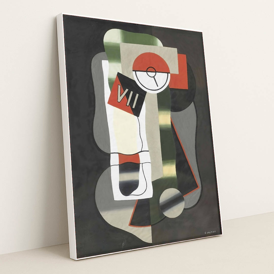 Time (1929) by Georges Valmie - White Frame Stretchiez