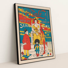 To Date. A new un serio, a good un comic (1895) by Everett E. Lowry - Black Frame Stretchiez