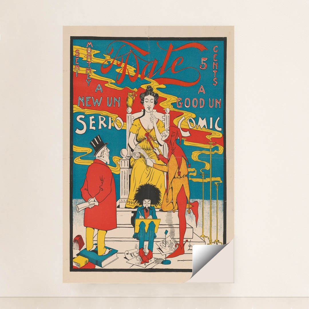 To Date. A new un serio, a good un comic (1895) by Everett E. Lowry - Peeliez