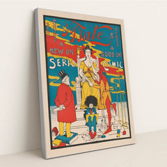 To Date. A new un serio, a good un comic (1895) by Everett E. Lowry - Silver Frame Stretchiez