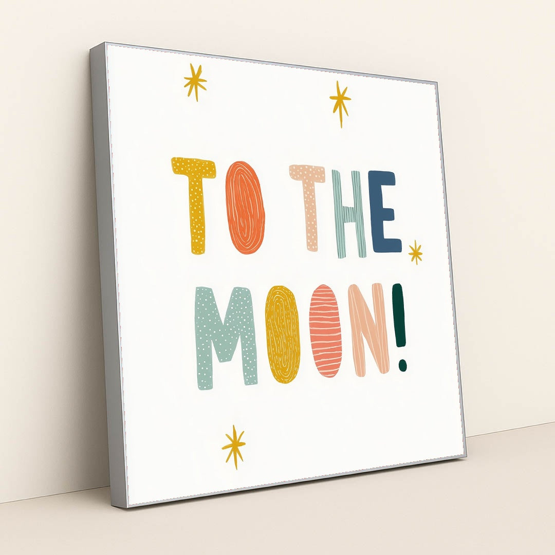To the Moon by Melissa King - Silver Frame Stretchiez