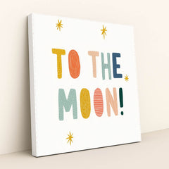 To the Moon by Melissa King - White Frame Stretchiez