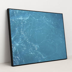 Vibrant Turquoise Ocean View by Engin Akyurt - Black Frame Stretchiez