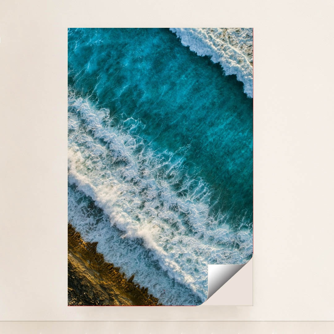 Turquoise Ocean Waves by Shifaaz shamoon - Peeliez