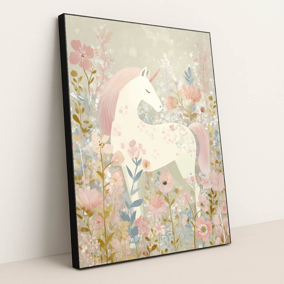 Unicorn's Secret Spring by Melissa King - Black Frame Stretchiez