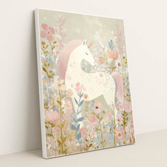 Unicorn's Secret Spring by Melissa King - White Frame Stretchiez