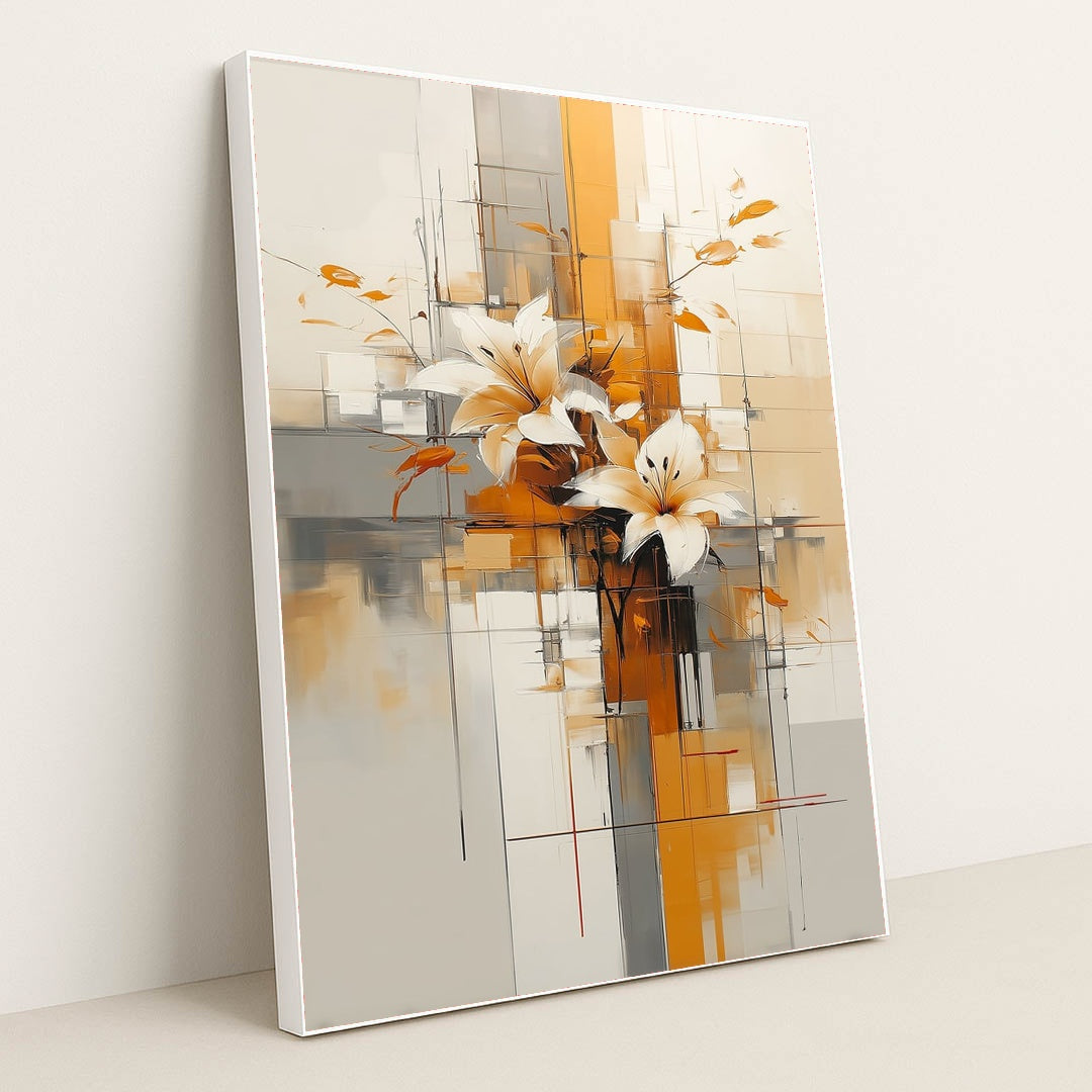 Urban Lilies by Damian Chan - White Frame Stretchiez