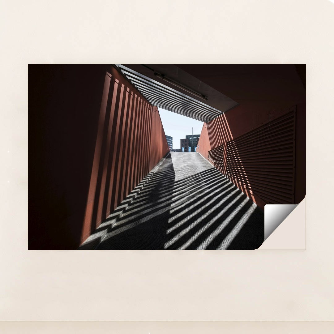 Urban Tunnel Light and Shadow Play by Wolfgang Weiser - Peeliez