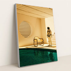Vacation on Planet X by Cash Macanaya - Silver Frame Stretchiez