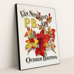 Van Nostrand’s P.B. ale. October Brewing (1880) by Anonymous - Black Frame Stretchiez